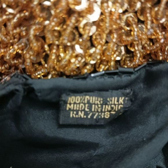 VINTAGE GOLD SEQUIN DRESS - Picture 4 of 7